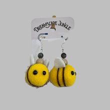 Bumbebee & Gemstone Earrings by Sophie Sigel