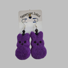 Felt Peep & Gemstone Earrings by Sophie Sigel