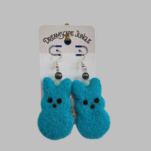 Felt Peep & Gemstone Earrings by Sophie Sigel
