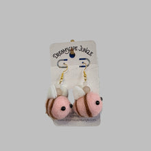 Bumbebee & Gemstone Earrings by Sophie Sigel