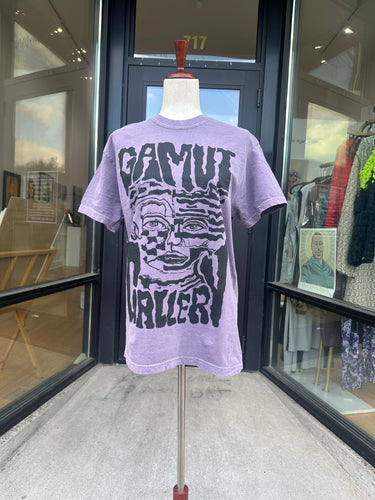 Purple Gamut screen print T-shirt by Amit Michael (size S)