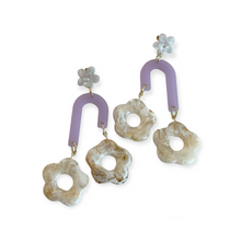 Purple UFO Earrings