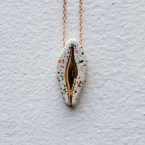 Yoni Necklace, Small Speckle by Amanda Schram