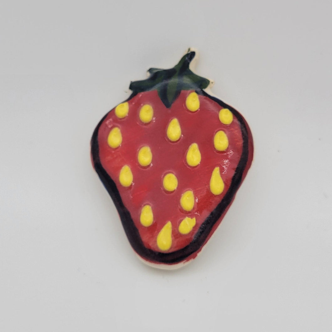 Strawberry Magnet by Lei Washington