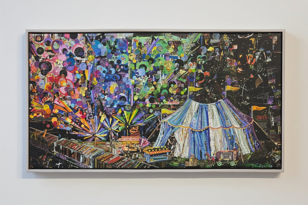 04. The Circus has Arrived embellished canvas print by Emily Lavalier