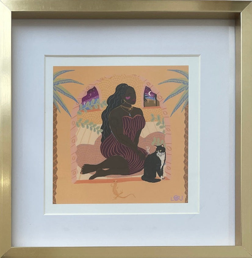 Sitting Pretty Print by Leeya Rose Jackson